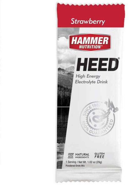 Hammer Nutrition HEED Sports Drink Flavor | Size: Strawberry | Single Serving 12-pack