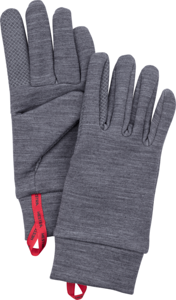 Hestra Gloves Touch Point Warmth 5 Finger Color: Grey