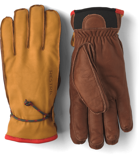 Hestra Gloves Wakayama 5 Finger Color: Cork/Brown