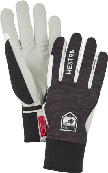 Hestra Gloves Windstopper Active Grip 5 Finger Color: Black Print