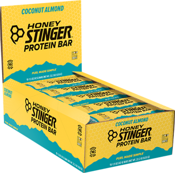 Honey Stinger Protein Bar Flavor | Size: Dark Chocolate Coconut Almond | Single Serving 15-pack