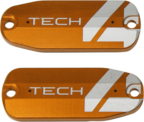 Hope Hope Tech 4 Brake Lever Reservoir Lid - Orange, Pair Hope Hope Tech 4 Brake Lever Reservoir Lid - Orange, Pair