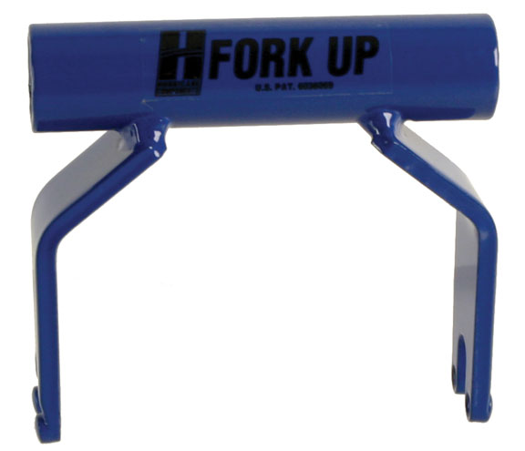 Hurricane Components Fork-Up Mount Adapter Capacity | Color | Model: 1-bike | Blue | 20x110mm thru-axle forks