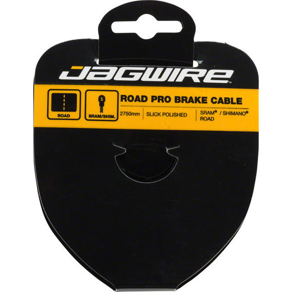 Jagwire Pro Slick Polished Stainless Brake Cable Length | Model: 2750mm | SRAM/Shimano Road