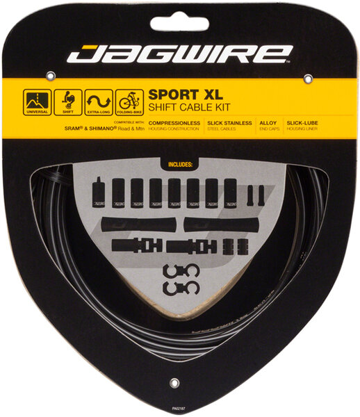 Jagwire Sport XL Shift Kit Color: Black