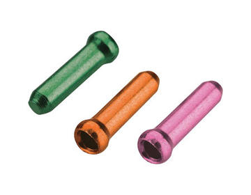 Jagwire Universal Cable Tips Color: Cash Green/Tango Orange/Pink