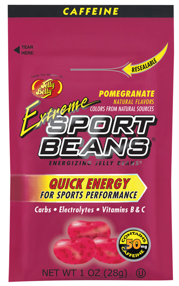 Jelly Belly Sport Beans Flavor | Size: Extreme Pomegranate (50mg caffeine) | 24-pack