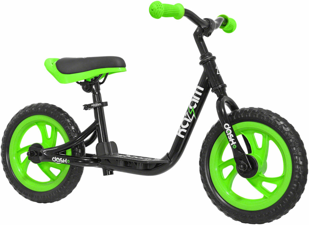 Kazam Dash EVA Balance Bike Color | Size: Black-green | 12-inch