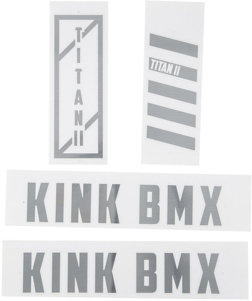 Kink Titan II Frame Decal Kit Color: Silver