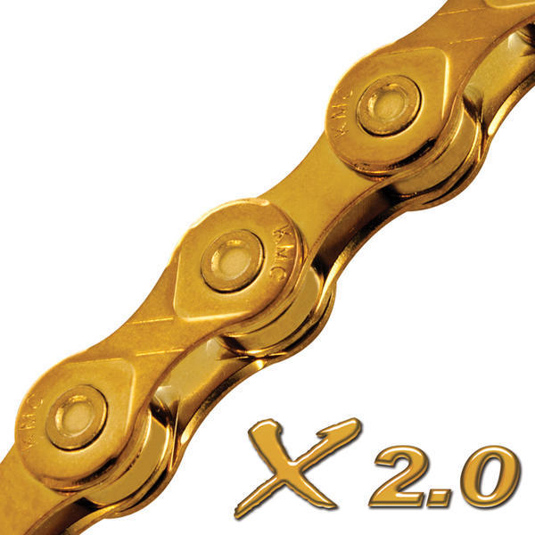 KMC X10 Chain Color: Ti/Gold