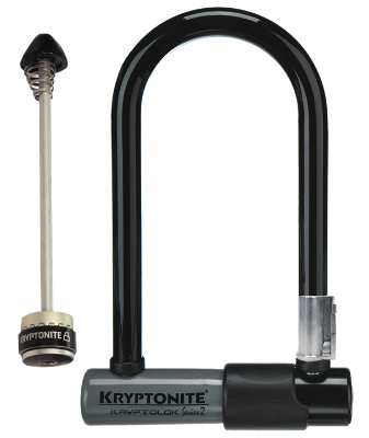 Kryptonite KryptoLok Mini-7 with Front WheelBoltz