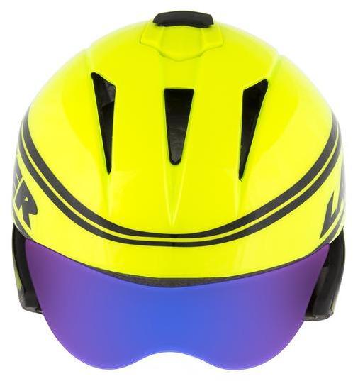 Lazer Tardiz inkl Visir Triathlon Zeitfahren Helm Flash Camo Yellow L 58-61 cm 