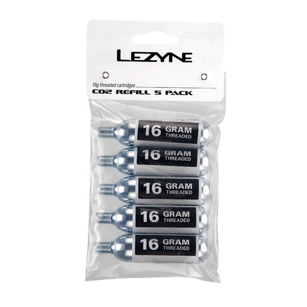 Lezyne 16g CO2 Cartridges (5-pack)