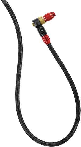 Lezyne ABS1 Pro Braided Floor Pump Hose Color: Red/Hi Gloss