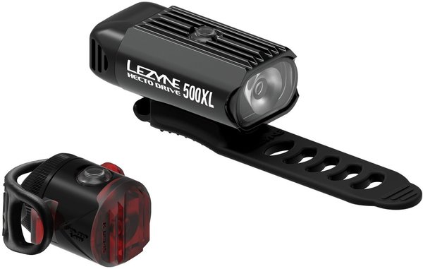 Lezyne Hecto Drive 500XL / Femto USB Pair Color: Black/Black