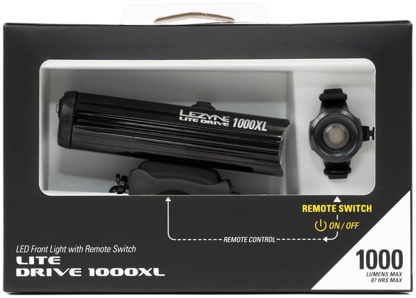 Lezyne Lite Drive 1000XL Remote Loaded - Gears Bike Shop