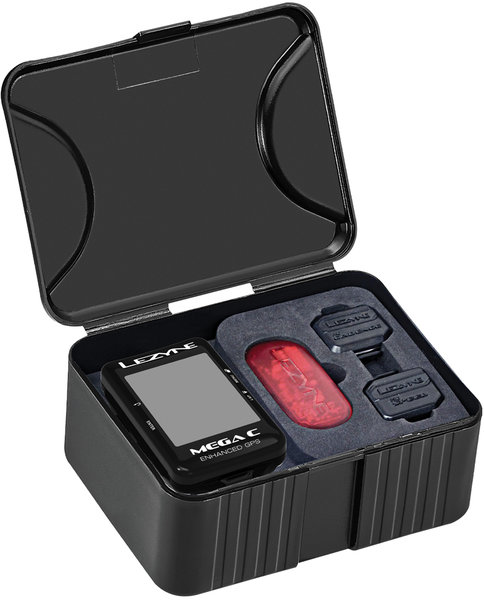 Lezyne Mega C GPS Heart Rate/Pro Speed/Cadence Loaded Kit 
