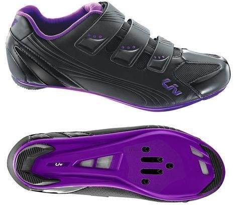 Liv Regalo Nylon SPD/SPD SL Sole Road Shoe (12/7) Color: Black/Purple