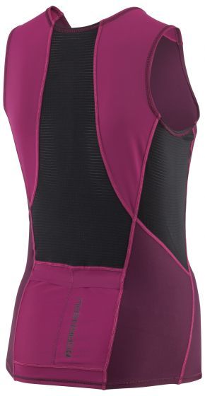 Garneau Tri Comp SL Tri Suit Color: Black/Pink/Purple
