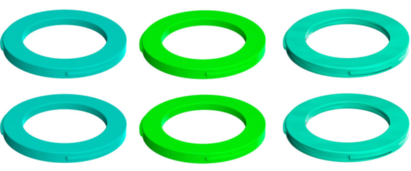 Magura Magura 2-Piston Caliper Colored Cover Kit for one Caliper, Neon Green, Cyan, Mint