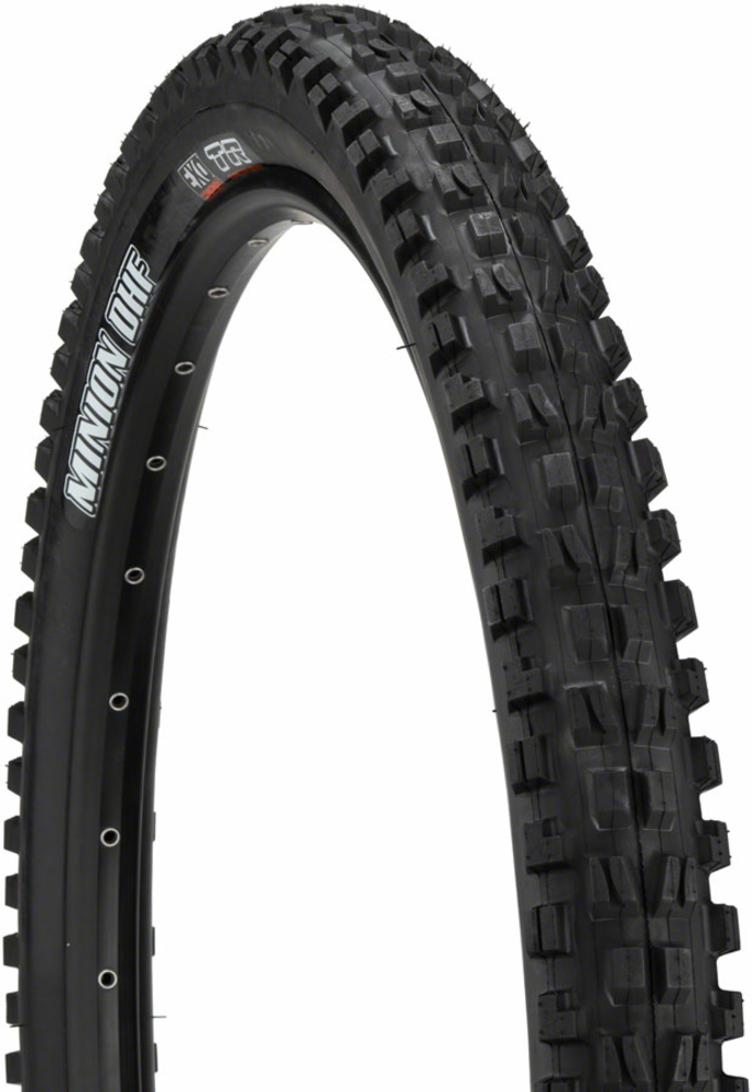 Maxxis Minion DHF Tire Bead | Casing | Color | Compatibility | Model | Size: Folding | 60 TPI | Black | Tubeless | Dual, EXO, Wide Trail | 27.5 x 2.50