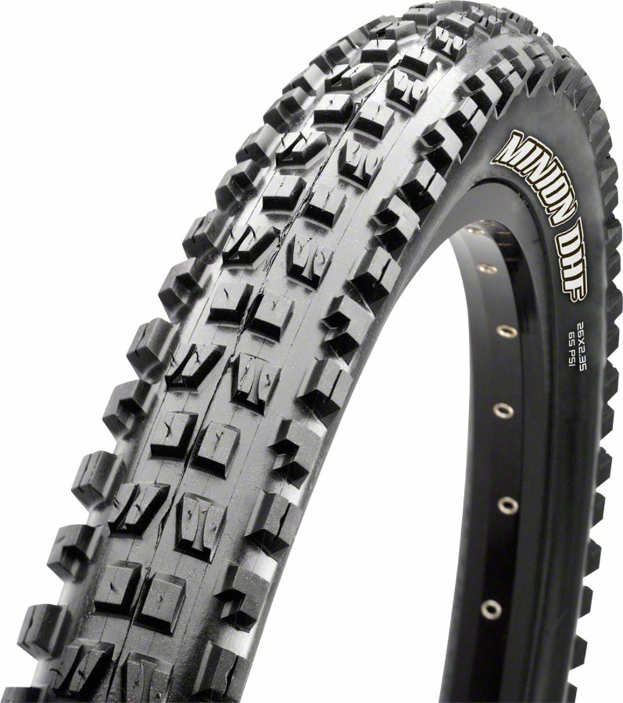 Maxxis Minion DHF Tire Bead | Casing | Color | Compatibility | Model | Size: Folding | 120 TPI | Black | Tubeless | 3C Maxx Grip, DD, Wide Trail | 27.5 x 2.50