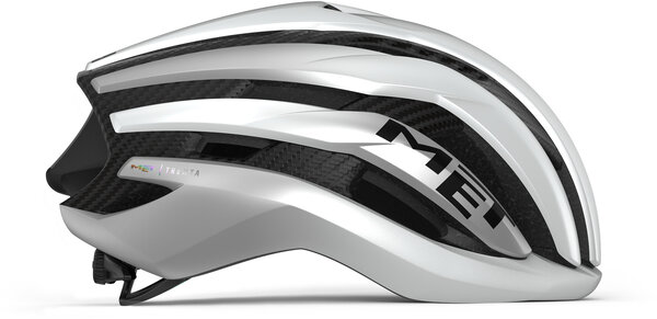 Met Helmets Trenta 3K Carbon MIPS Color: White Silver Metallic/Matt