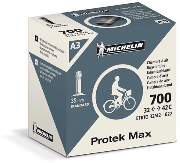 MICHELIN Protek Max Presta Tube Size: 700c x 33 – 46