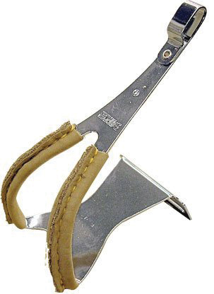 MKS Steel Toe Clips With Leather