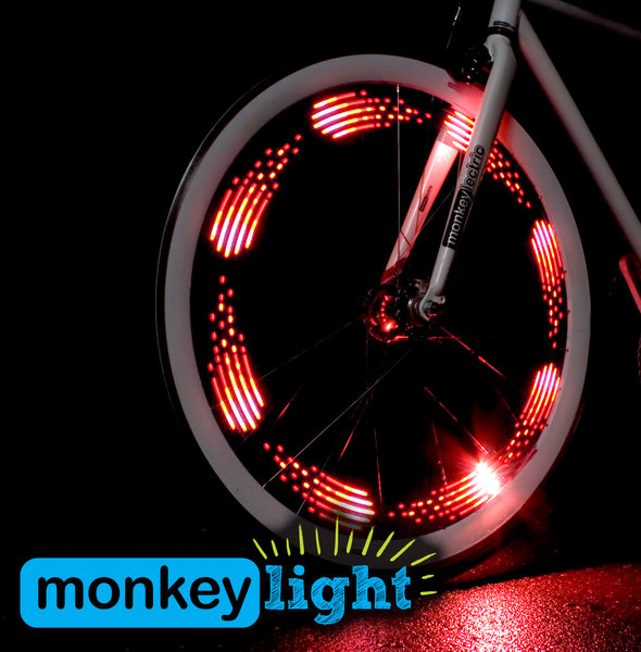 Monkeylectric M210 10-LED Bicycle Wheel Light Rechargeable