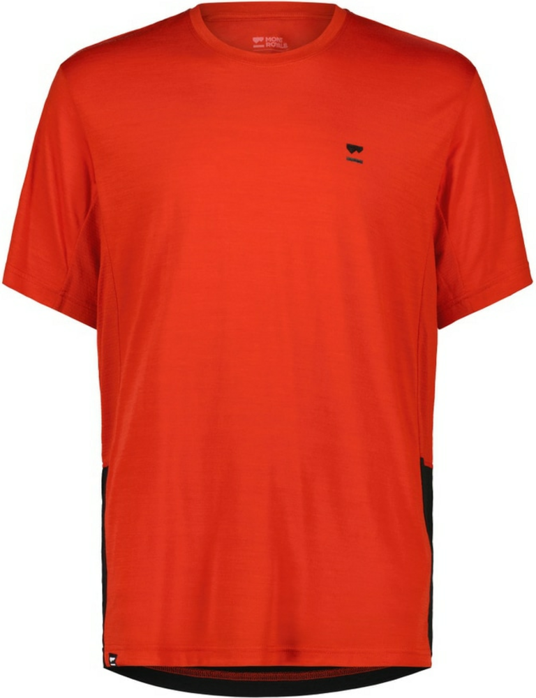 Mons Royale Men's Tarn Merino Shift T-Shirt Color: Retro Red/Black
