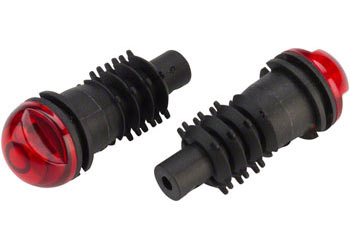 MSW BLT-001 Bar End Taillight Set Color: Black/Red