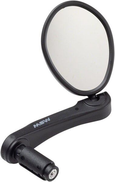 MSW Flat Bar Mirror with Stainless Steel Lens