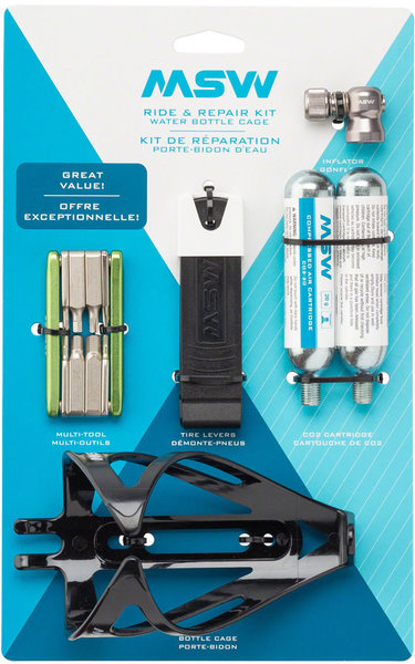 MSW Ride and Repair Kit w/Water Bottle Cage