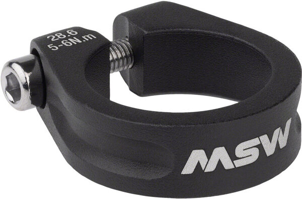 MSW MSW Seatpost Clamp - 28.6mm, Black MSW MSW Seatpost Clamp - 28.6mm, Black