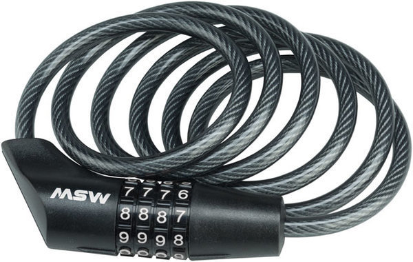MSW RLK-100 Combination Cable Lock Size: 8mm x 5-feet