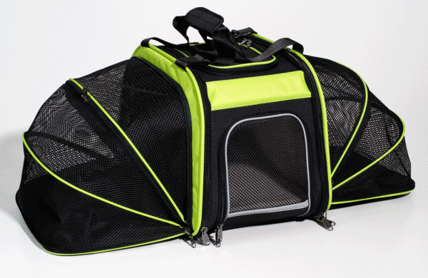Nantucket Bike Basket Expandable Rear Pet Carrier Color: Green/Black