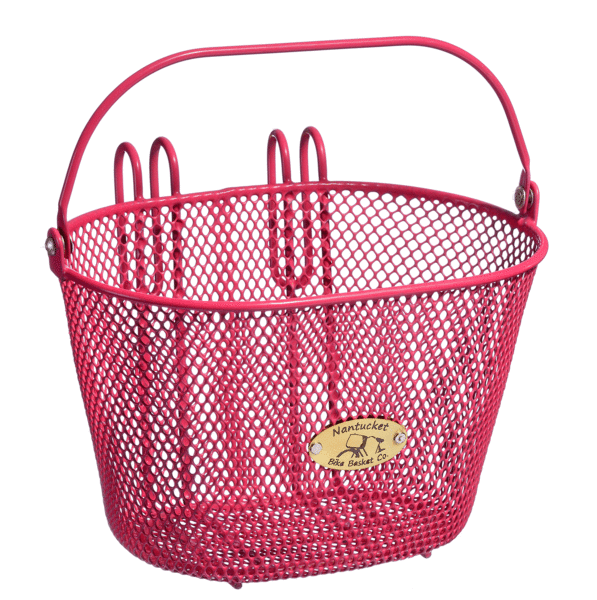 Nantucket Bike Basket Surfside Child Mesh Wire Basket Color: Pink
