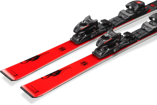 Ski Nordica Dobermann WC SL J 129 Cm + Fixations Markuer 10 - Ex-location (bon état)