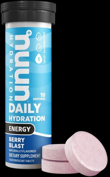 nuun Nuun Energy Hydration Tablets, Tube of 10 Flavor: Berry Blast