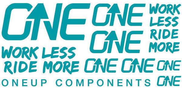 OneUp Components Decal Kit Color: Turquoise