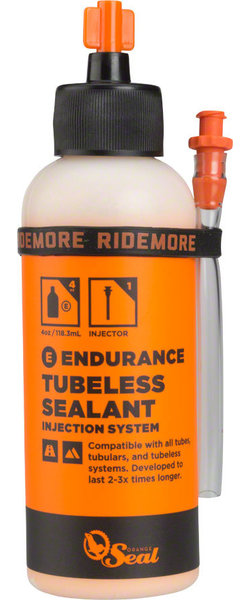 Orange Seal Endurance Tubeless Tire Sealant Model | Size: Twist Lock | 4-ounce