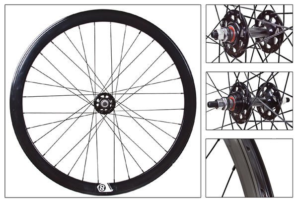 thumbnail image 2 of Origin8 Trak Attak Deep-V 700c Rim – Gloss White, 32 Hole, Clincher For Fixie & Road 2 of 6