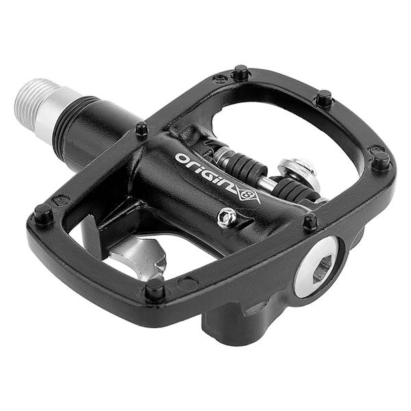Origin8 Dual-Sport Single-Sided Clipless Pedals Color: Black