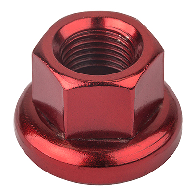 mateil レッドブラウン 1脚 Origin8 Cr-Mo Track Rear Axle Nuts - Bob's Bikes - Your Birmingham