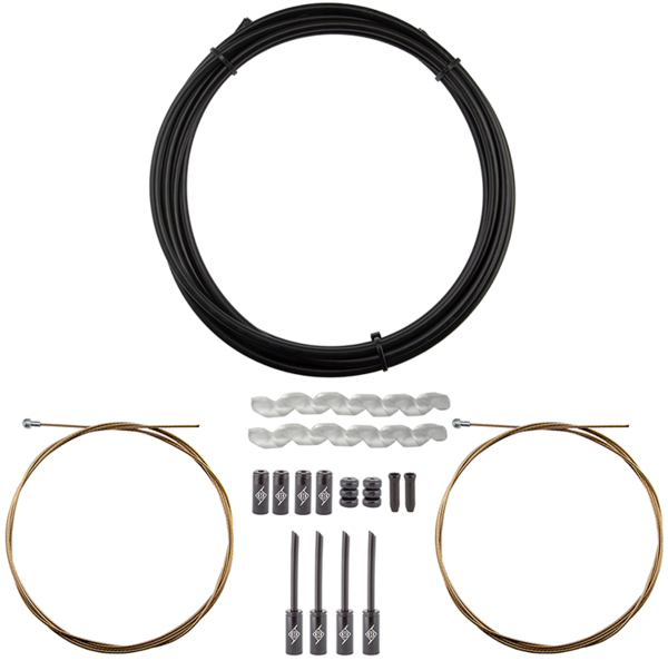 Origin8 SuperSlick Compressionless MTB Brake Cable/Housing Kit