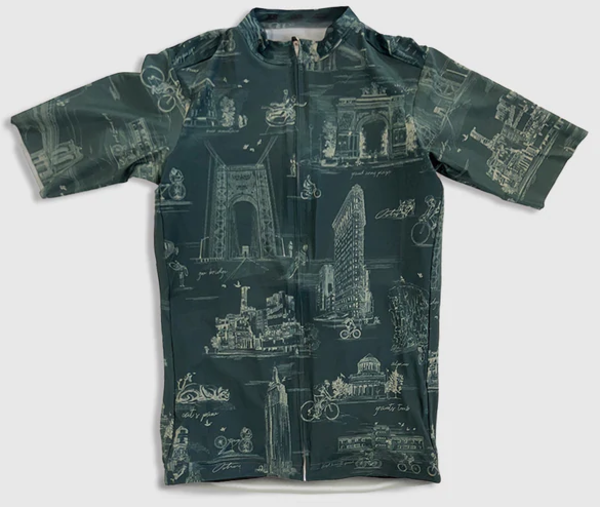 Ostroy NYC Monuments Jersey Color: Blue/Green