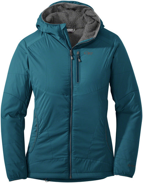 Outdoor Research Ascendant Hoody Color: Peacock/Pewter