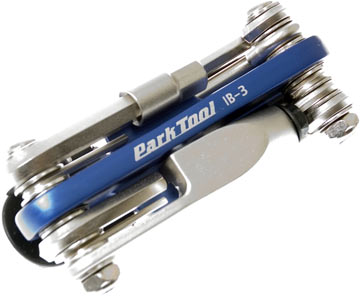 Park Tool I-Beam Mini Fold-Up Hex Wrench/Screwdriver/Torx Set with Chain Tool