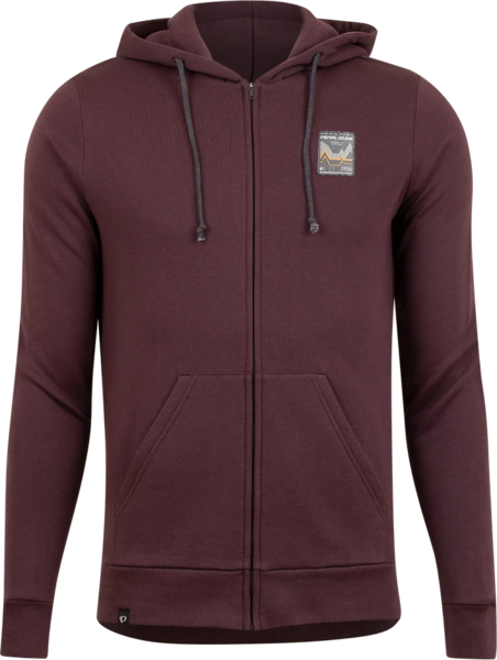 Pearl Izumi Go-To Graphic Full Zip Hoodie Color: Cacao Big Gears